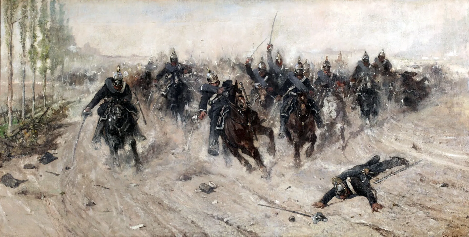 Capa do episódio #70: Carga de cavalaria, c. 1877, Giovanni Fattori. Domínio público, via Wikimedia Commons