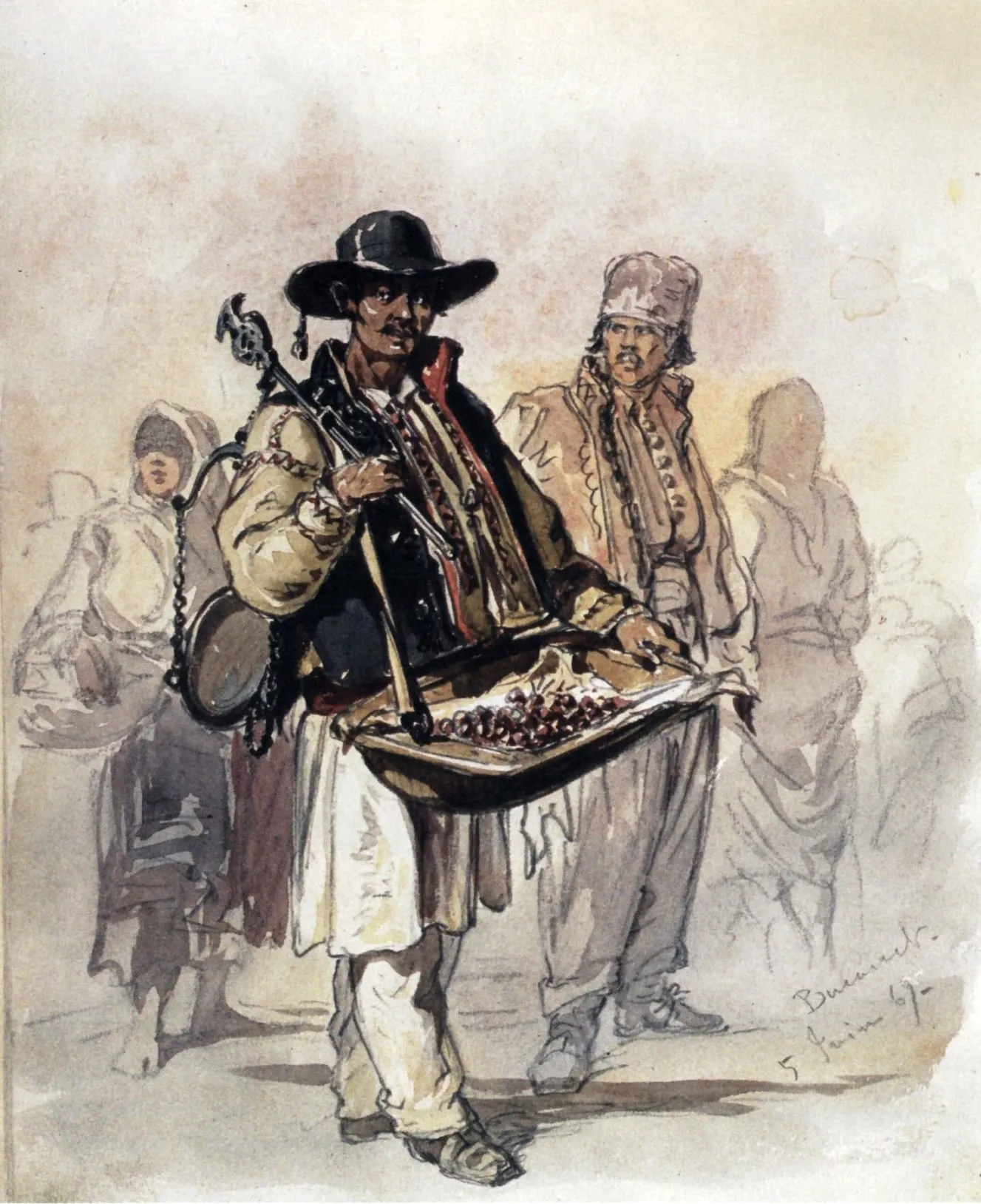 Capa do episódio #63: Vendedor de cerejas, 1869, Amedeo Preziosi. Domínio público, via Wikimedia Commons