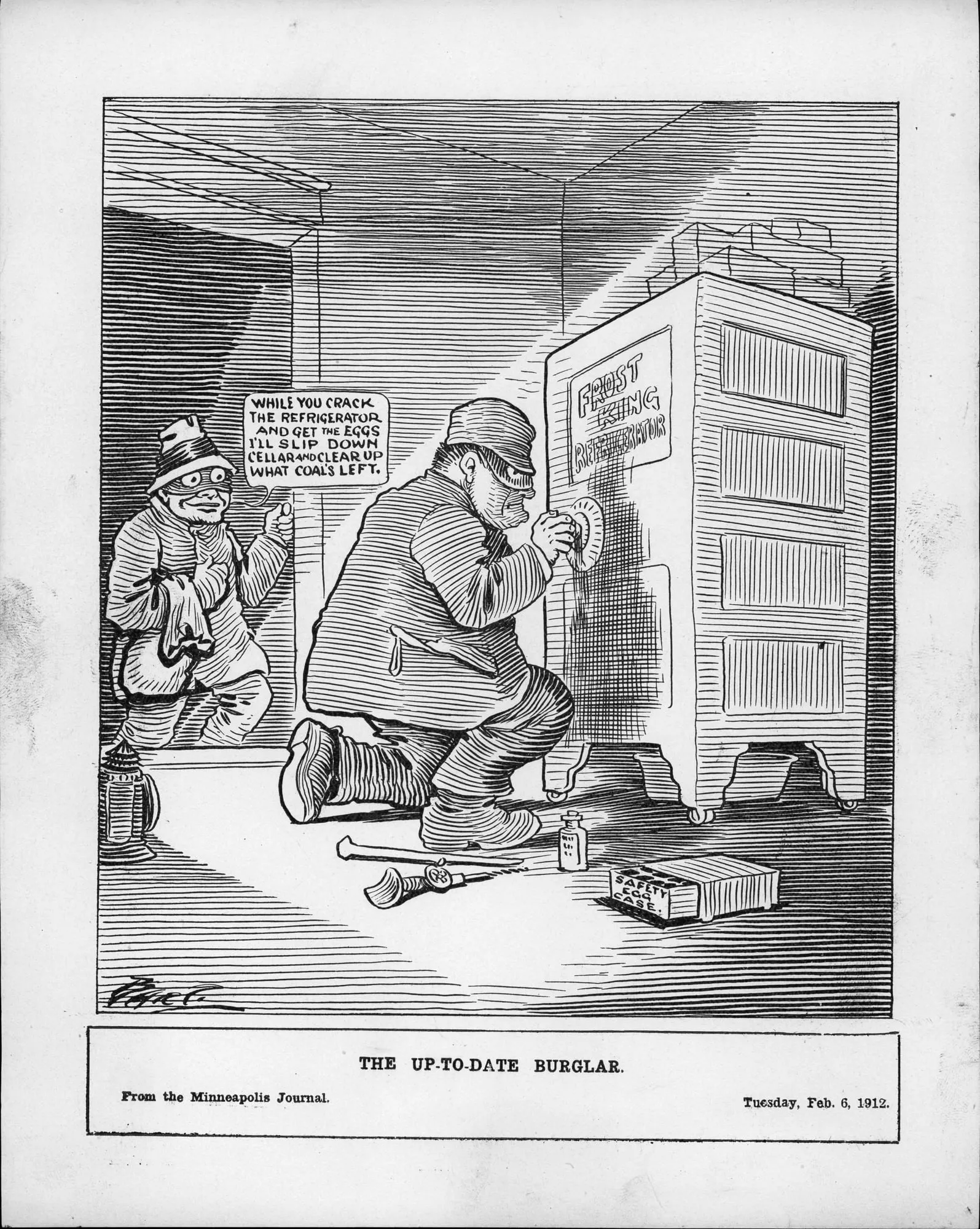 Capa do episódio #80: The Up-To-Date Burglar, Minneapolis Journal, Charles Lewis Bartholomew (Bart) / DPLA. Domínio público, via Wikimedia Commons