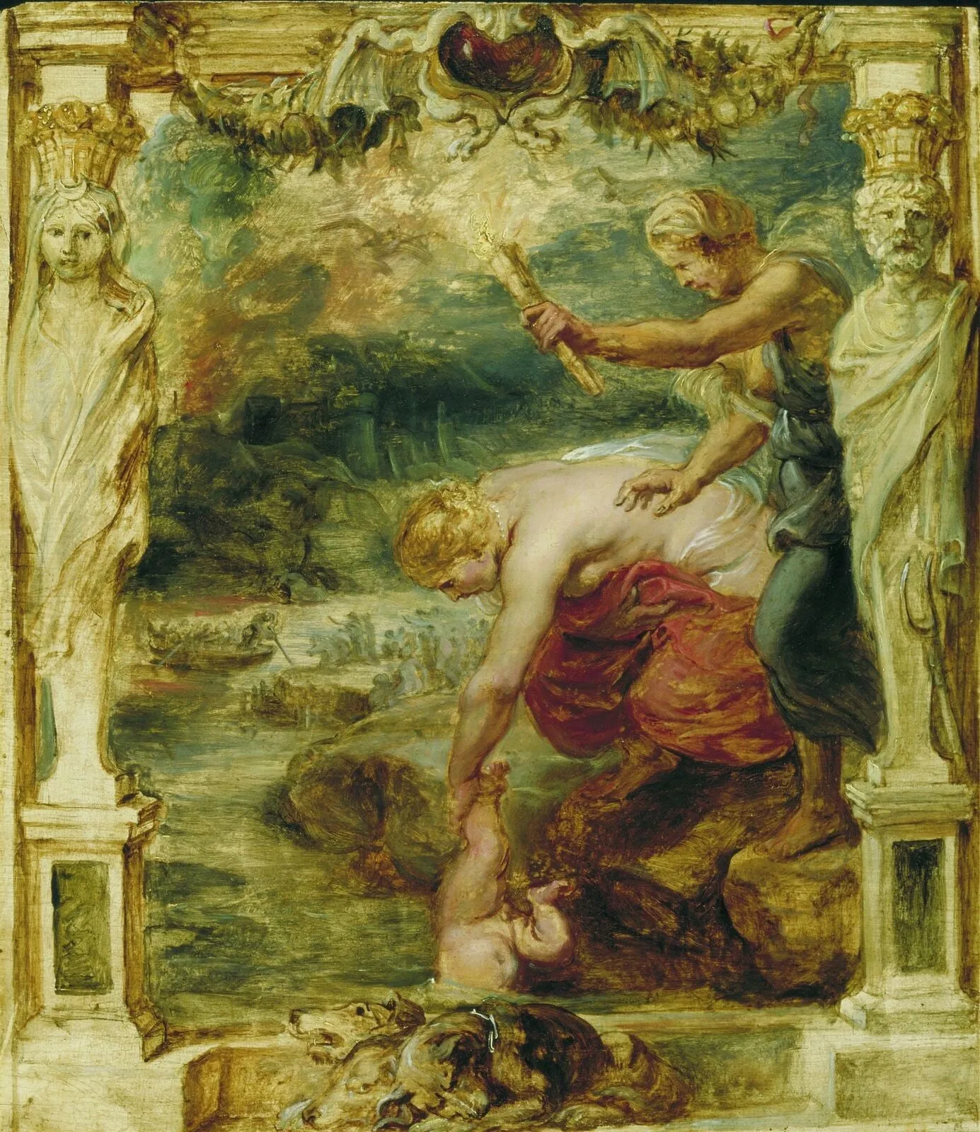 Capa do episódio #38: Tétis mergulha Aquiles no rio Estige, Peter Paul Rubens. Domínio público, via Wikimedia Commons