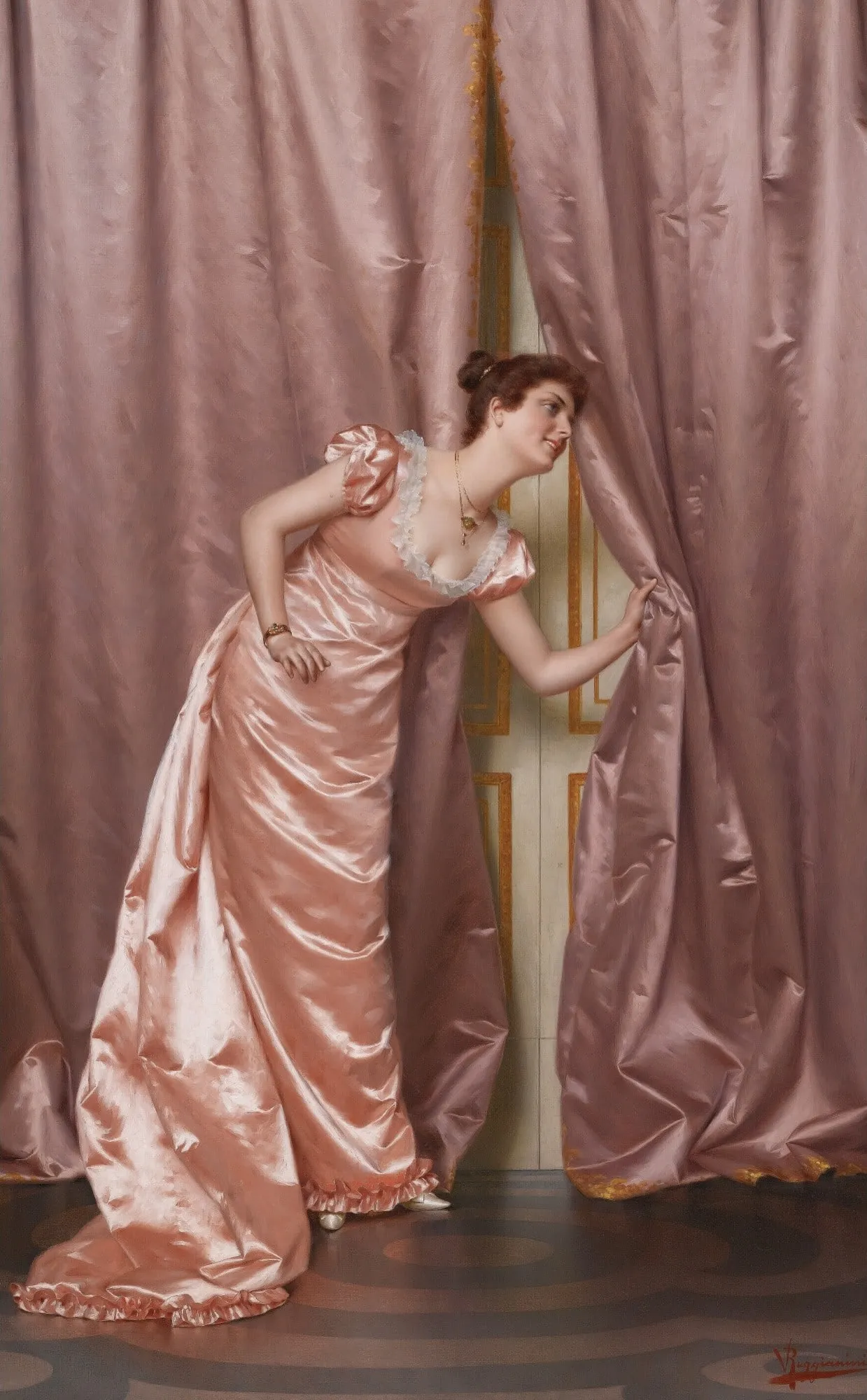 Capa do episódio #27: Eavesdropping, Vittorio Reggianini. Domínio público, via Wikimedia Commons