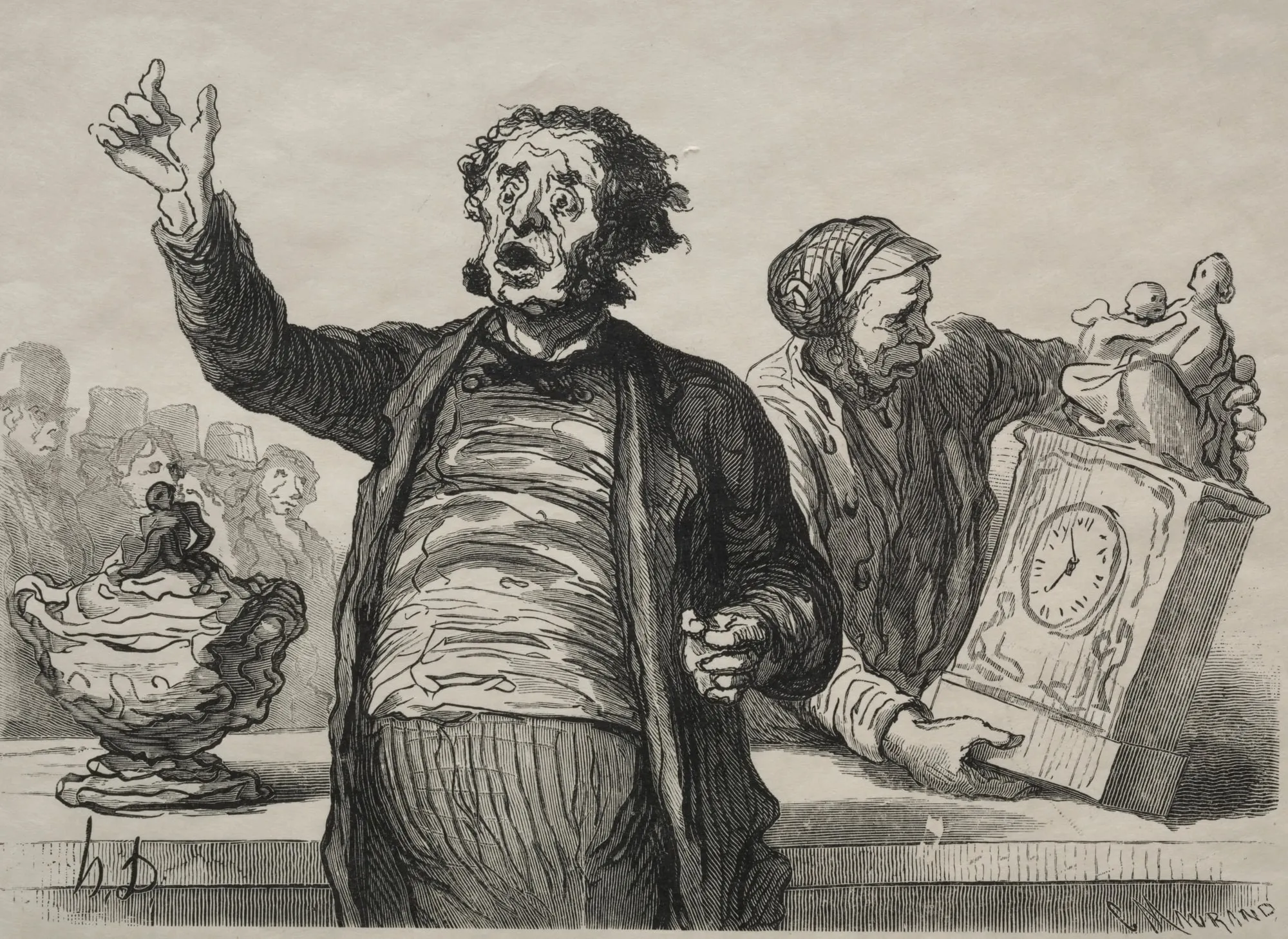 Capa do episódio #42: The Auction Room: The Town Crier, Honoré Daumier / Cleveland Museum of Art. CC0, via Wikimedia Commons